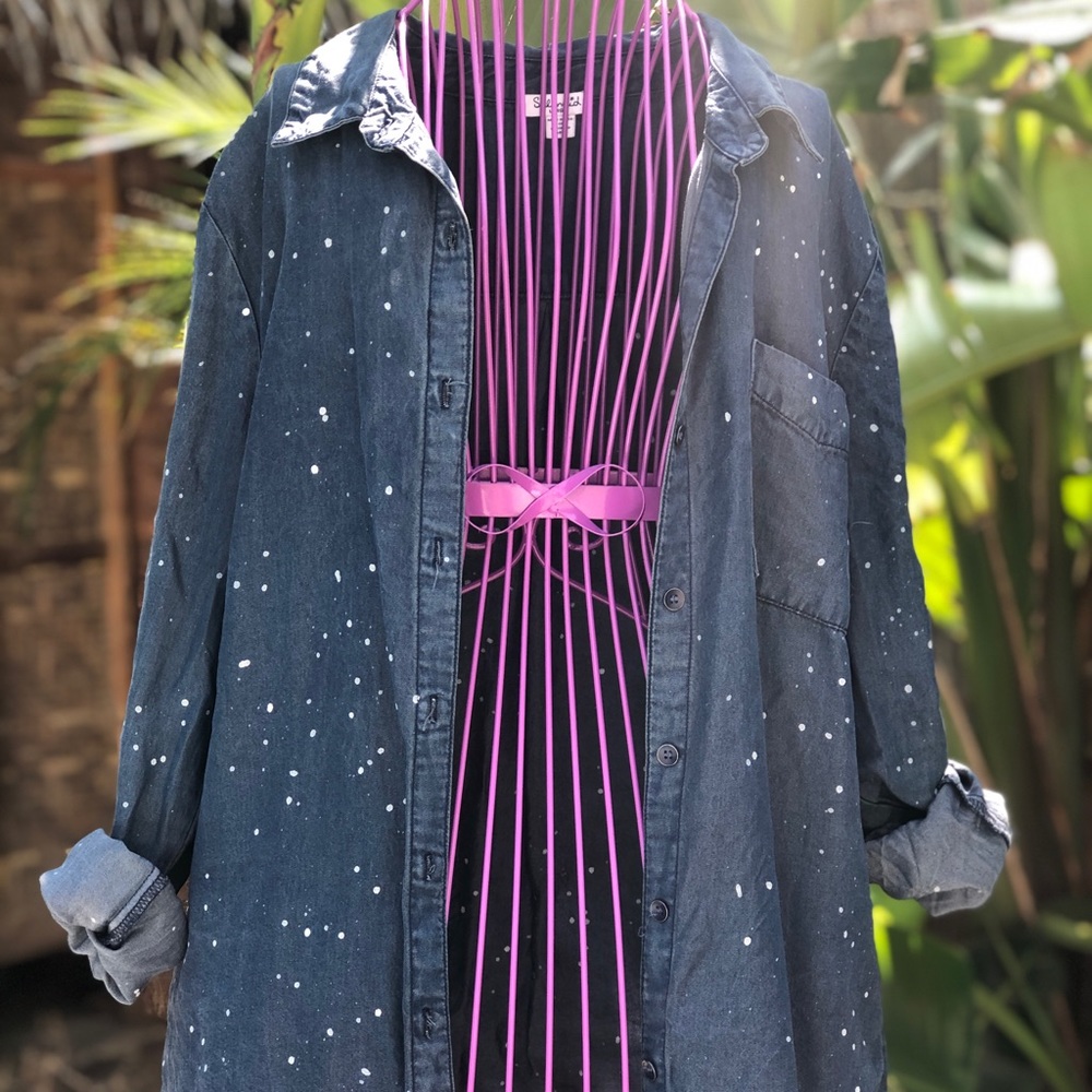 Splendid Chambray Button Down Top - image 1